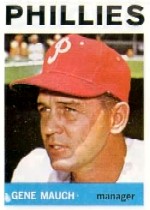 1964 Topps Baseball Cards      157     Gene Mauch MG